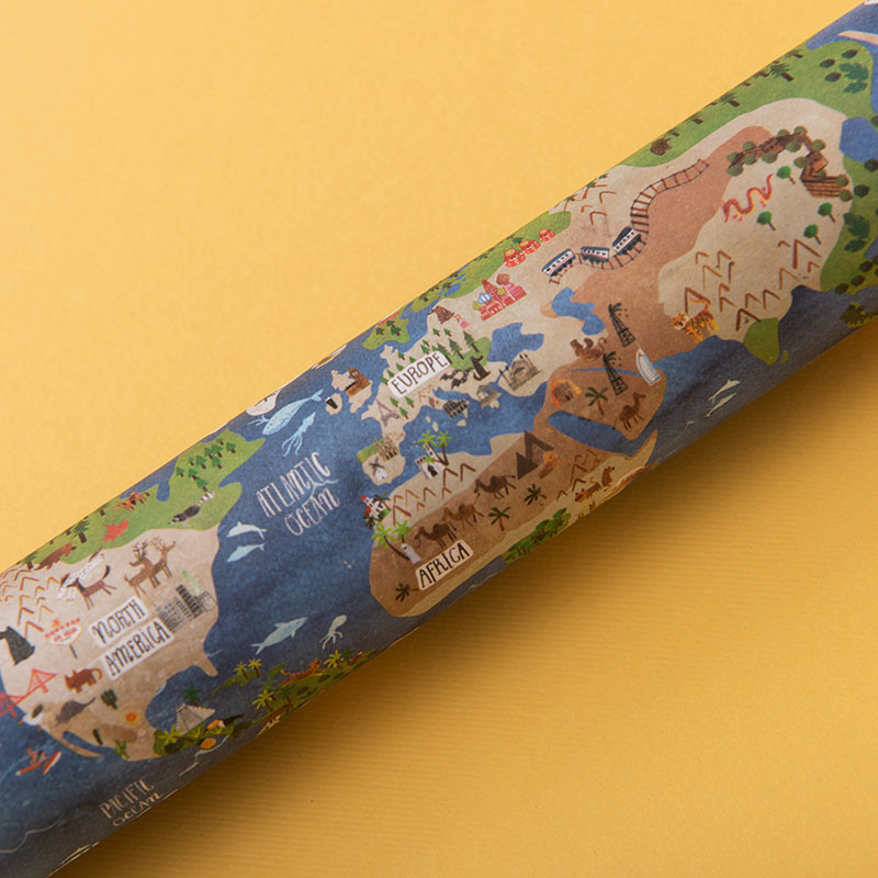 carte du monde kaléidoscope